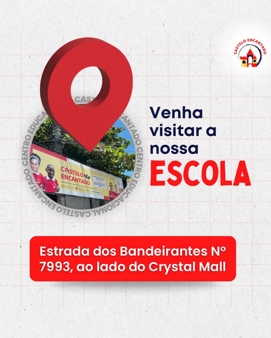 Post: venha visitar a nossa escola, Estrada dos Bandeirantes 7993, ao lado do Crystal Mall